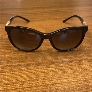 Black Burberry polarized sunglasses. Style # 4199